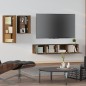 Set Mobili Porta TV 4 pz Rovere Marrone in Legno Multistrato Set Mobili Porta TV 4 pz Rovere Marrone in Legno Multistrato
