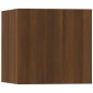 Set Mobili Porta TV 5 pz Rovere Marrone in Legno Multistrato Set Mobili Porta TV 5 pz Rovere Marrone in Legno Multistrato