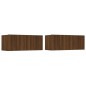 Set Mobili Porta TV 5 pz Rovere Marrone in Legno Multistrato Set Mobili Porta TV 5 pz Rovere Marrone in Legno Multistrato