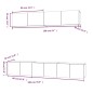 Set Mobili Porta TV 5 pz Rovere Marrone in Legno Multistrato Set Mobili Porta TV 5 pz Rovere Marrone in Legno Multistrato