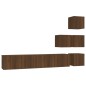 Mobile Porta TV a Parete Rovere Marrone in Legno Multistrato Mobile Porta TV a Parete Rovere Marrone in Legno Multistrato