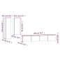 Set di Mobili Porta TV 4 pz Grigio Cemento in Legno Multistrato Set di Mobili Porta TV 4 pz Grigio Cemento in Legno Multistrato