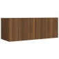 Set Mobili Porta TV 8pz Rovere Marrone in Legno Multistrato Set Mobili Porta TV 8pz Rovere Marrone in Legno Multistrato