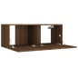 Set Mobili Porta TV 8pz Rovere Marrone in Legno Multistrato Set Mobili Porta TV 8pz Rovere Marrone in Legno Multistrato