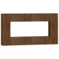 Set Mobili Porta TV 8pz Rovere Marrone in Legno Multistrato Set Mobili Porta TV 8pz Rovere Marrone in Legno Multistrato