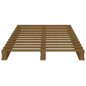 vidaXL Letto a Pallet Marrone Miele 90x200cm in Legno Massello di Pino vidaXL Letto a Pallet Marrone Miele 90x200cm in Legno Massello di Pino