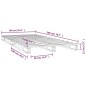 vidaXL Letto a Pallet Marrone Miele 90x200cm in Legno Massello di Pino vidaXL Letto a Pallet Marrone Miele 90x200cm in Legno Massello di Pino
