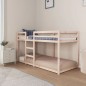 vidaXL Letto a Castello 90x200 cm in Legno Massello di Pino vidaXL Letto a Castello 90x200 cm in Legno Massello di Pino