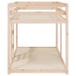 vidaXL Letto a Castello 90x200 cm in Legno Massello di Pino vidaXL Letto a Castello 90x200 cm in Legno Massello di Pino
