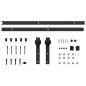 vidaXL Porta Scorrevole con Set Hardware 80x210 cm in Legno di Pino