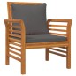 vidaXL Set Divani da Giardino 4pz con Cuscini in Legno Massello Acacia vidaXL Set Divani da Giardino 4pz con Cuscini in Legno Massello Acacia