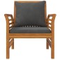 vidaXL Set Divani da Giardino 4pz con Cuscini in Legno Massello Acacia vidaXL Set Divani da Giardino 4pz con Cuscini in Legno Massello Acacia
