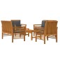 vidaXL Set Divani da Giardino 5pz con Cuscini in Legno Massello Acacia vidaXL Set Divani da Giardino 5pz con Cuscini in Legno Massello Acacia