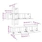 Set Mobili Porta TV 7 pz Rovere Marrone in Legno Multistrato Set Mobili Porta TV 7 pz Rovere Marrone in Legno Multistrato