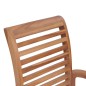 vidaXL Sedie da Pranzo 6 pz con Cuscini Grigi in Massello di Teak vidaXL Sedie da Pranzo 6 pz con Cuscini Grigi in Massello di Teak