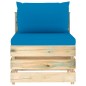 vidaXL Set Salotto da Giardino con Cuscini 10pz Legno Impregnato Verde vidaXL Set Salotto da Giardino con Cuscini 10pz Legno Impregnato Verde