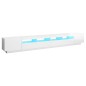 vidaXL Mobile Porta TV con Luci LED Bianco Lucido 300x35x40 cm vidaXL Mobile Porta TV con Luci LED Bianco Lucido 300x35x40 cm