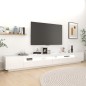 vidaXL Mobile Porta TV con Luci LED Bianco Lucido 300x35x40 cm vidaXL Mobile Porta TV con Luci LED Bianco Lucido 300x35x40 cm