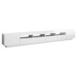 vidaXL Mobile Porta TV con Luci LED Bianco Lucido 300x35x40 cm vidaXL Mobile Porta TV con Luci LED Bianco Lucido 300x35x40 cm