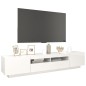 vidaXL Mobile Porta TV con Luci LED Bianco Lucido 200x35x40 cm vidaXL Mobile Porta TV con Luci LED Bianco Lucido 200x35x40 cm