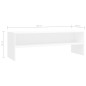 Mobile Porta TV Bianco 120x40x40 cm in Legno Multistrato Mobile Porta TV Bianco 120x40x40 cm in Legno Multistrato