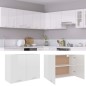 Armadio Sospeso Bianco Lucido 80x31x60 cm in Truciolato Armadio Sospeso Bianco Lucido 80x31x60 cm in Truciolato