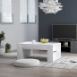 Tavolino da Salotto Bianco 100x60x42 cm in Legno Multistrato Tavolino da Salotto Bianco 100x60x42 cm in Legno Multistrato
