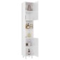 vidaXL Mobile da Bagno Bianco Lucido 30x30x179 cm in Legno Multistrato vidaXL Mobile da Bagno Bianco Lucido 30x30x179 cm in Legno Multistrato