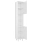 vidaXL Mobile da Bagno Bianco Lucido 30x30x179 cm in Legno Multistrato vidaXL Mobile da Bagno Bianco Lucido 30x30x179 cm in Legno Multistrato