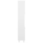 vidaXL Mobile da Bagno Bianco Lucido 30x30x179 cm in Legno Multistrato vidaXL Mobile da Bagno Bianco Lucido 30x30x179 cm in Legno Multistrato