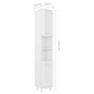 vidaXL Mobile da Bagno Bianco Lucido 30x30x179 cm in Legno Multistrato vidaXL Mobile da Bagno Bianco Lucido 30x30x179 cm in Legno Multistrato