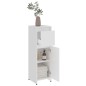Armadio da Bagno Bianco 30x30x95 cm in Legno Multistrato Armadio da Bagno Bianco 30x30x95 cm in Legno Multistrato