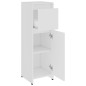 Armadio da Bagno Bianco 30x30x95 cm in Legno Multistrato Armadio da Bagno Bianco 30x30x95 cm in Legno Multistrato