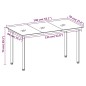 vidaXL Set Mobili da Pranzo per Giardino 7 pz Antracite