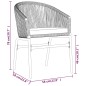 vidaXL Set Mobili da Pranzo per Giardino 7 pz Antracite