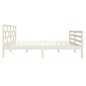vidaXL Giroletto Bianco in Legno Massello 120x190 cm 4FT Small Double vidaXL Giroletto Bianco in Legno Massello 120x190 cm 4FT Small Double