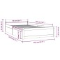 vidaXL Giroletto con Cassetti Grigio 90x190 cm 3FT Single vidaXL Giroletto con Cassetti Grigio 90x190 cm 3FT Single