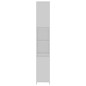Armadio da Bagno Bianco 30x30x183,5 cm in Truciolato Armadio da Bagno Bianco 30x30x183,5 cm in Truciolato
