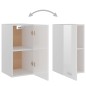 Armadio Sospeso Bianco Lucido 29,5x31x60 cm in Truciolato Armadio Sospeso Bianco Lucido 29,5x31x60 cm in Truciolato