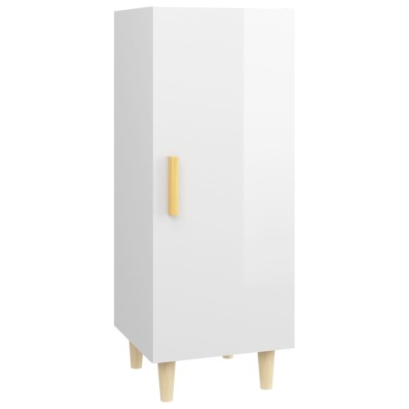Credenza 34,5x34x90 cm in Legno Multistrato Bianco Lucido