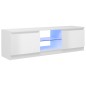 vidaXL Mobile Porta TV con Luci LED Bianco Lucido 120x30x35,5 cm vidaXL Mobile Porta TV con Luci LED Bianco Lucido 120x30x35,5 cm