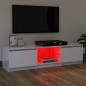vidaXL Mobile Porta TV con Luci LED Bianco Lucido 120x30x35,5 cm vidaXL Mobile Porta TV con Luci LED Bianco Lucido 120x30x35,5 cm