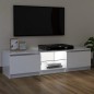 vidaXL Mobile Porta TV con Luci LED Bianco Lucido 120x30x35,5 cm vidaXL Mobile Porta TV con Luci LED Bianco Lucido 120x30x35,5 cm