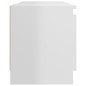 vidaXL Mobile Porta TV con Luci LED Bianco Lucido 120x30x35,5 cm vidaXL Mobile Porta TV con Luci LED Bianco Lucido 120x30x35,5 cm