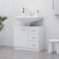Mobile Sottolavabo Bianco 63x30x54 cm in Multistrato Mobile Sottolavabo Bianco 63x30x54 cm in Multistrato