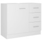 Mobile Sottolavabo Bianco 63x30x54 cm in Multistrato Mobile Sottolavabo Bianco 63x30x54 cm in Multistrato