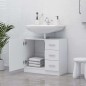 Mobile Sottolavabo Bianco 63x30x54 cm in Multistrato Mobile Sottolavabo Bianco 63x30x54 cm in Multistrato