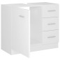 Mobile Sottolavabo Bianco 63x30x54 cm in Multistrato Mobile Sottolavabo Bianco 63x30x54 cm in Multistrato