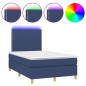vidaXL Letto a Molle con Materasso e LED Blu 120x200cm in Tessuto vidaXL Letto a Molle con Materasso e LED Blu 120x200cm in Tessuto