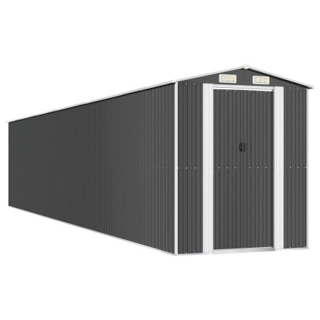 vidaXL Capanno da Giardino Antracite 192x1021x223cm in Acciaio Zincato